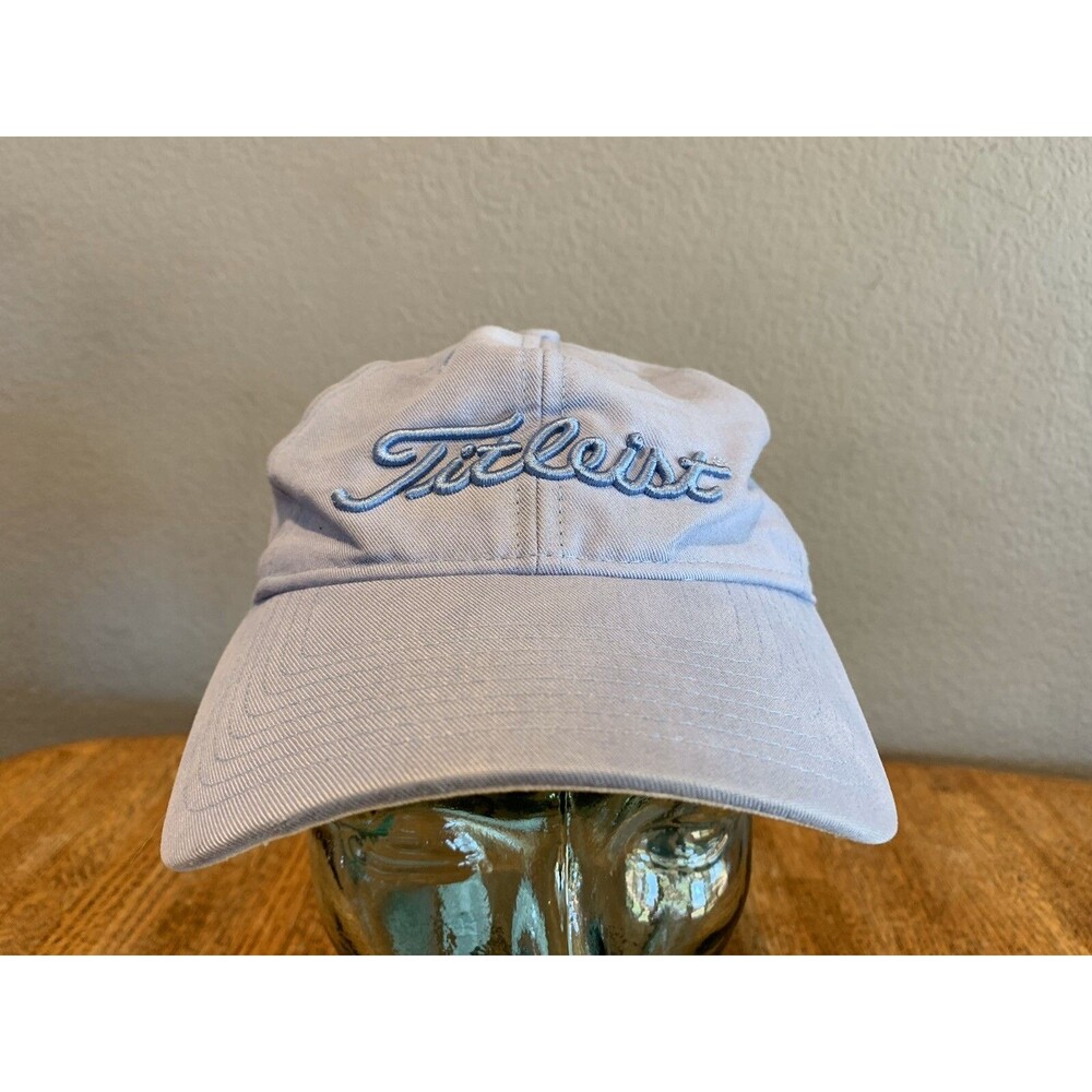 Women's Titleist Breast Cancer Awareness Logo Adjustable Strapback Hat Sky Blue